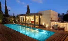 Swimming Pool with Wooden Deck